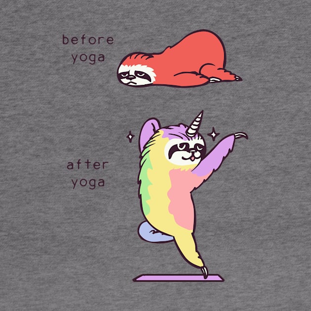 Sloth After Yoga by huebucket